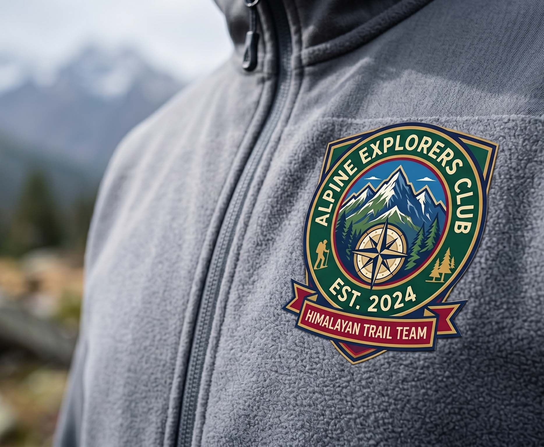 Графика на outdoor fleece